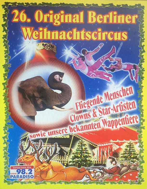 Berliner Weihnachtscircus Gewinne 5×2 Freikarten am 19.12. um 20 Uhr Berliner Weihnachtscircus Gewinne 5×2 Freikarten am 19.12. um 20 Uhr